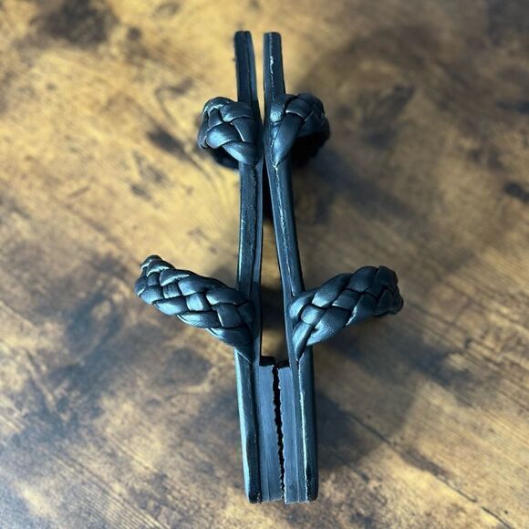 Diba True Rae Nah Leather Braided Sandal in Black, Size 9. New in Box! - Picture 13 of 16